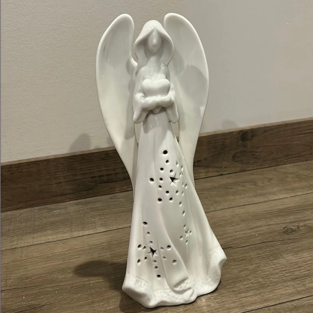 Elegant White Angel Figurine